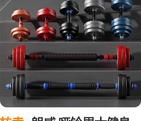 转卖朗威 哑铃男士健身器材家用一对杠铃可调...