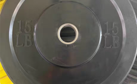 包邮全胶杠铃片，大孔橡胶，奥杠举重杠铃片库...