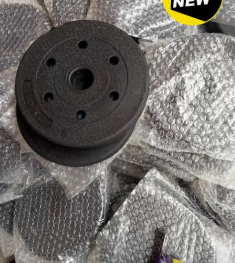 包邮【工厂清库存】环保包胶杠铃片哑铃片通用...