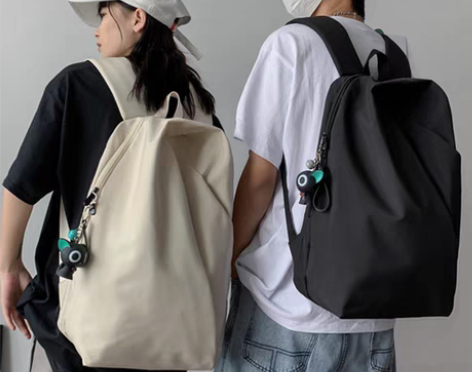 转卖简约男士背包男大学生双肩包2021新款...