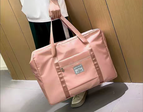 旅行包大容量可折叠行李袋女短途简约时尚手提...