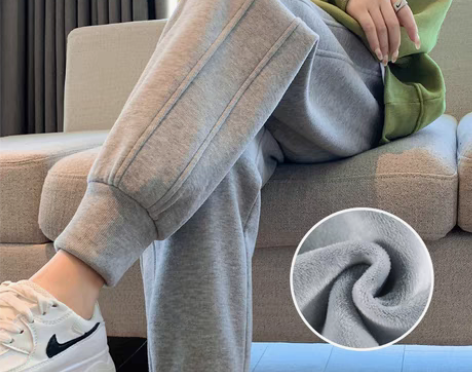 转卖灰色运动裤女春秋冬2022年新款小个子...