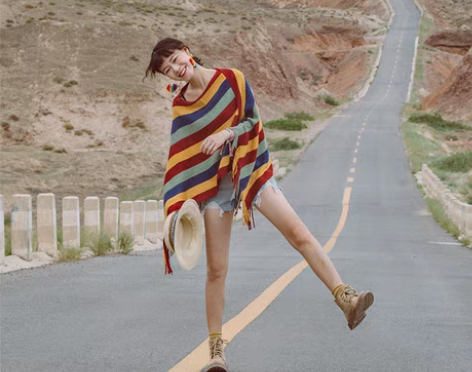 转卖大西北西藏旅行套头毛衣保暖针织衫沙漠拍...