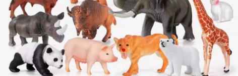 包邮纽奇 儿童仿真动物园套装软胶模型大号长...