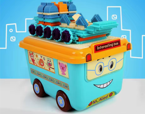 转卖纽奇鬃毛儿童积木拼装玩具益智 智力动脑...