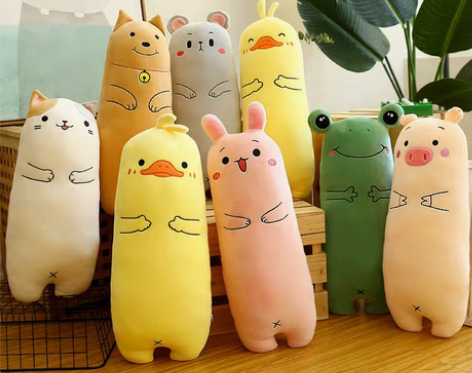 转卖可爱长条抱枕毛绒玩具床上陪你睡觉公仔超...