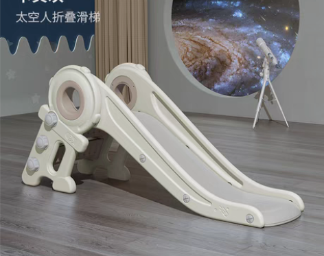 转卖贝易儿童滑滑梯室内家用宝宝1-2-3玩...