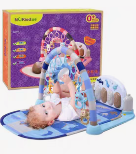 包邮纽奇 婴幼儿早教益智玩具音乐爬行脚踏钢...