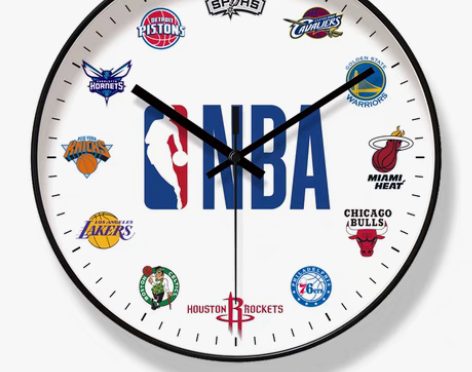 转卖易普拉8242NBA篮球主题挂钟客厅钟...