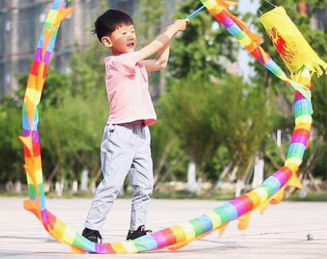 转卖儿童健身龙甩龙甩彩带健身舞龙空竹龙发光...
