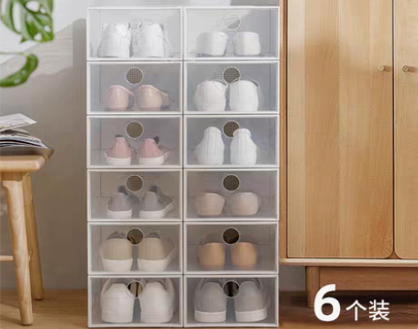 转卖tenma天马株式会社加厚透明鞋盒塑料...