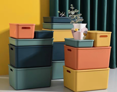 包邮日式加厚简约桌面收纳盒办公室文具杂物学...