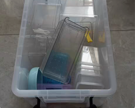 禧天龙透明收纳箱有3个 3个90 空箱有盖...