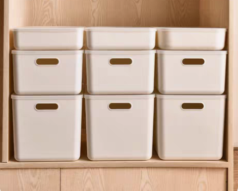 包邮[超便宜]【特价包邮】带盖子日式白色收...