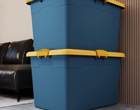 转卖佳帮手特大号加厚收纳箱家用塑料装衣服玩...