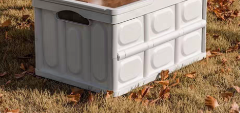 包邮友耐户外露营手提木盖收纳箱可折叠野营出...