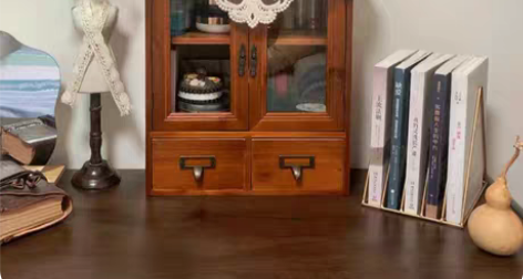 59.9元包邮复古木制收纳柜 可放文具  ...