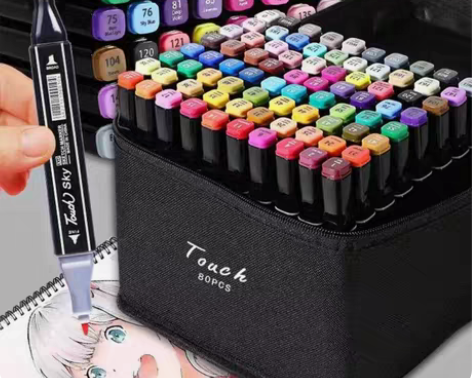 包邮正品touch马克笔套装小学生动漫绘画...
