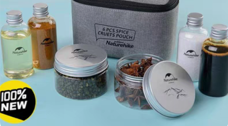 包邮【全新包邮】户外野餐露营调料瓶组合便携...