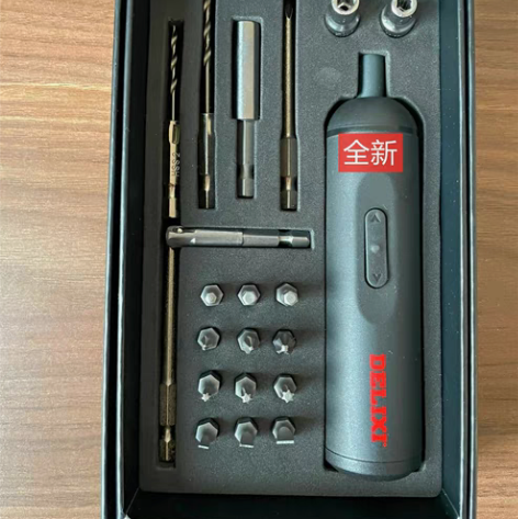 包邮德力西电动螺丝刀带Typec-C充电口...