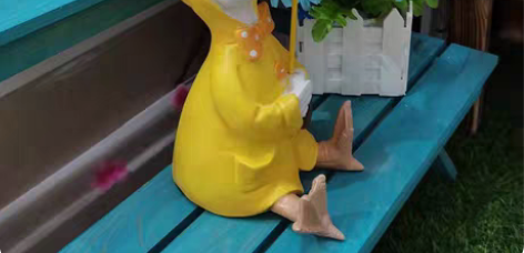 新美式乡村树脂卡通鸭子摆件庭院花园仿真动物园艺装饰品造景摆设...