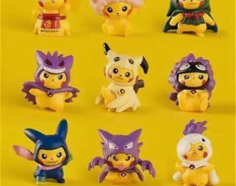 包邮特价9款全套小精灵皮卡丘盲盒口袋妖怪宠...