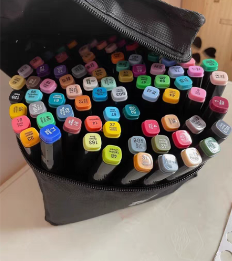 包邮【美院老师推荐 80色马克笔】酒精油性...