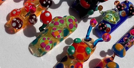 包邮辣妹y2k 纯手工定制手绘穿戴美甲 l...