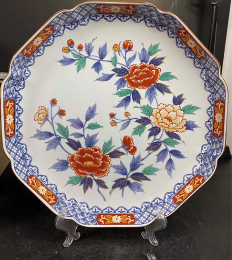 包邮日本回流 昭和时期库山窑赏盘 全品 名...