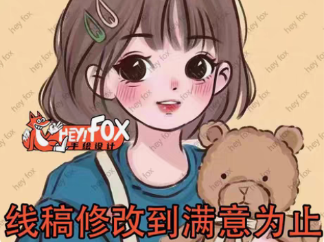 22.8可画!!!!q版手绘头像画约稿卡通...