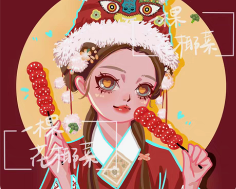 包邮【头像定制】特价手绘Q版/鸭鸭风/甜橙风/新年/情侣闺蜜...