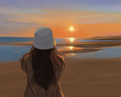 情侣头像约稿，扁平风120-150/张，具体私聊哦，详细可看...