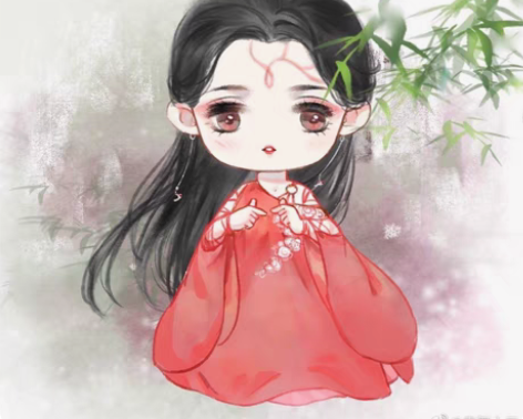 包邮q版头像 古风头像约稿 流程 草稿 线...