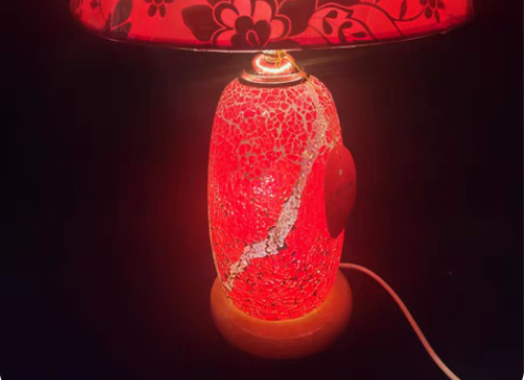 包邮中式 喜庆风格台灯 琉璃玻璃台灯 如图...