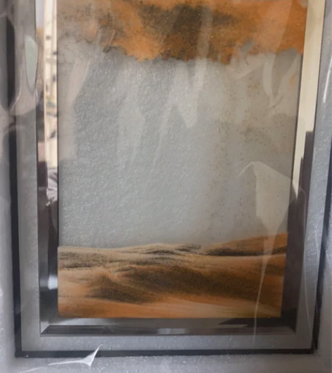 创意液体解压艺术流沙画沙漏摆件办公室客厅装...