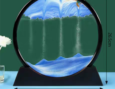 包邮流沙画摆件解压沙漏酒柜电视柜办公桌面装...