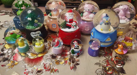 水晶球大图一后两排 直径10厘米 高15厘...