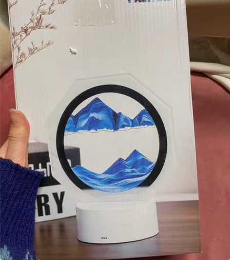 全新流沙摆件 灯可自动变色 感兴趣的话点“...