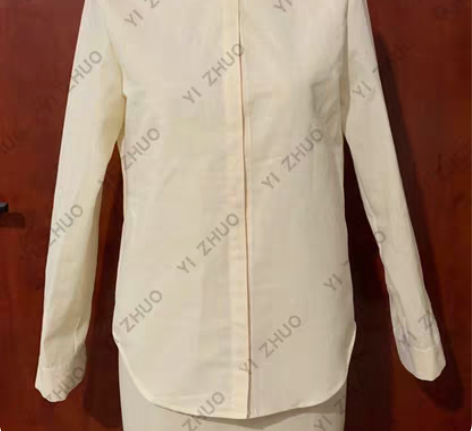 白坯布衬衫白胚布样衣成品女衬衫宝剑头袖衩 ...