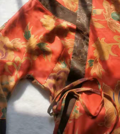 包邮全新古玉蝶念花手绘半开汉服 对这个蝶念...