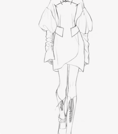 服装设计手绘电子图 感兴趣的话点“我想要”...