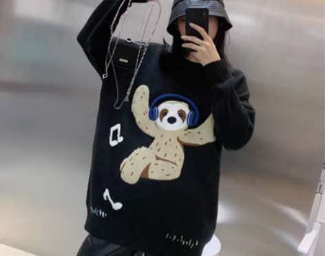 转卖SOMESOWE 秋冬新款 原创手绘卡...