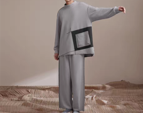 转卖静韵设计师联名 和风系列情侣长袖睡衣女...