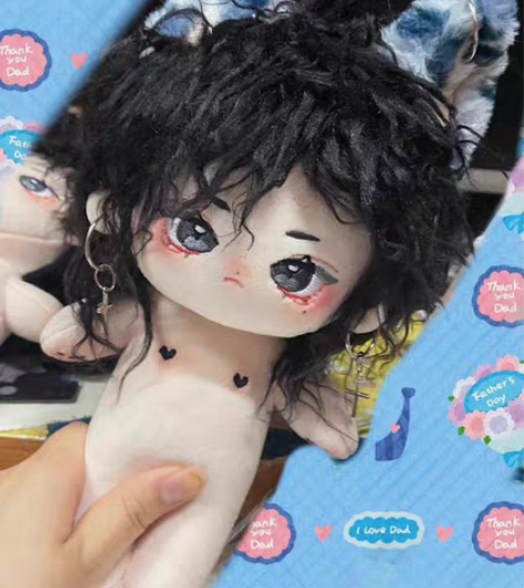 20cm棉花娃娃moller 酷哥 打了腮...