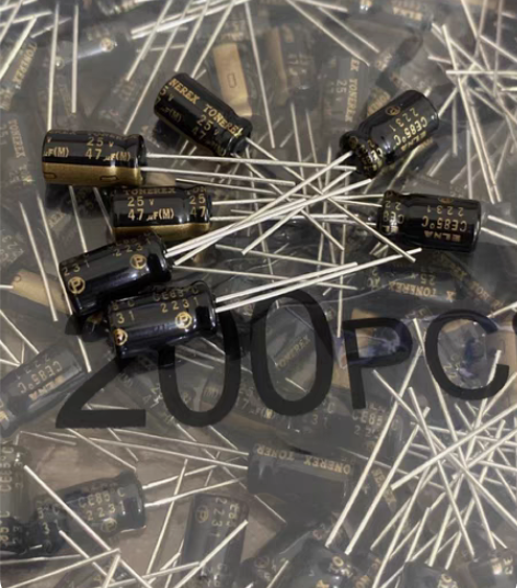 包邮25v47uf铜脚伊娜elna调音师电...