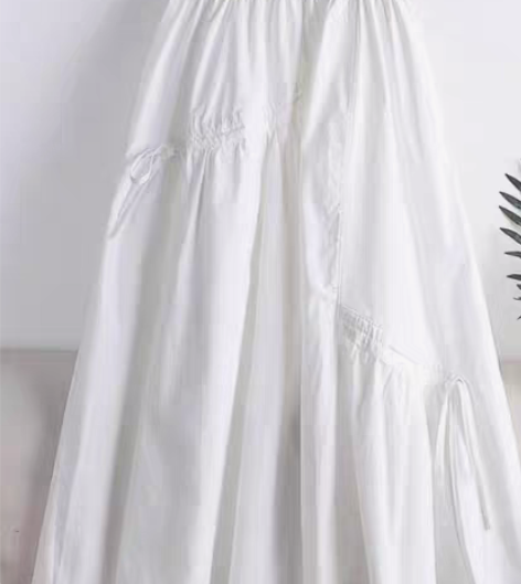 包邮a字半身裙女夏季新款不规则解构风高腰大...