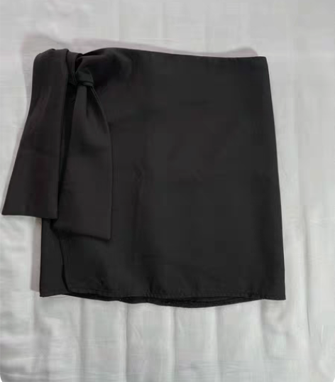 SZE系带高腰开叉A字裙一步裙 码数M 腰...