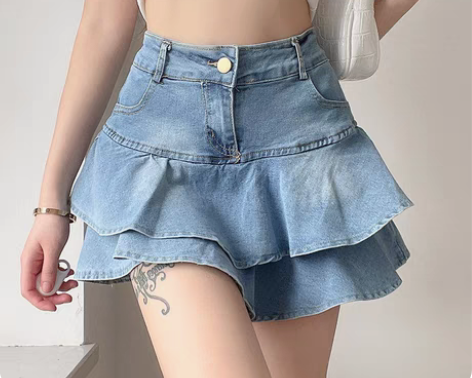 转卖funoff高腰复古辣妹百搭小个子蛋糕...