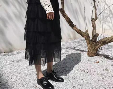 包邮韩国2022新款秋冬中长款蛋糕裙女高腰...