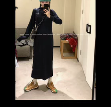 转卖MONA 运动连帽显瘦校服面料连衣裙 ...